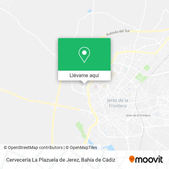 Mapa Cervecería La Plazuela de Jerez