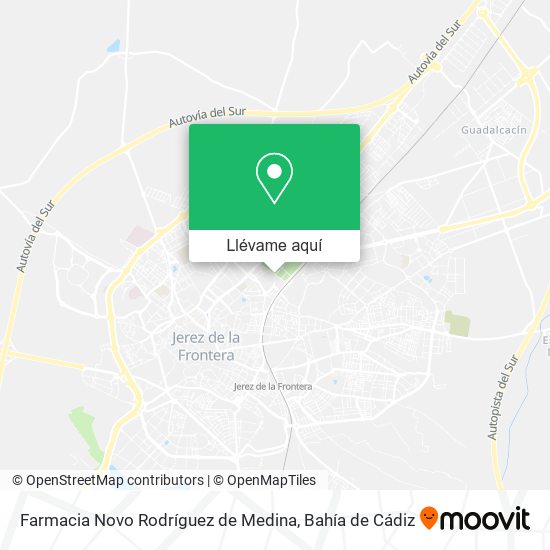 Mapa Farmacia Novo Rodríguez de Medina