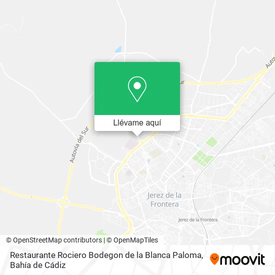 Mapa Restaurante Rociero Bodegon de la Blanca Paloma