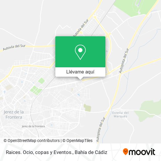 Mapa Raices. Ocio, copas y Eventos.