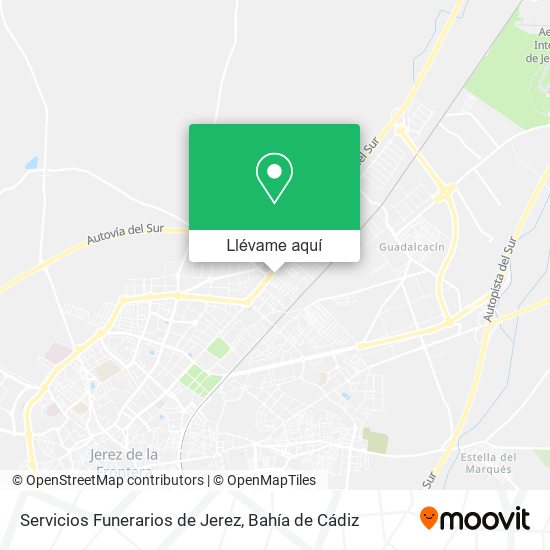 Mapa Servicios Funerarios de Jerez