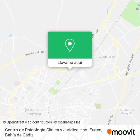 Mapa Centro de Psicologia Clinica y Juridica Hno. Eugen