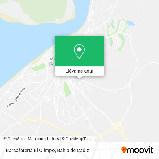 Mapa Barcafetería El Olimpo