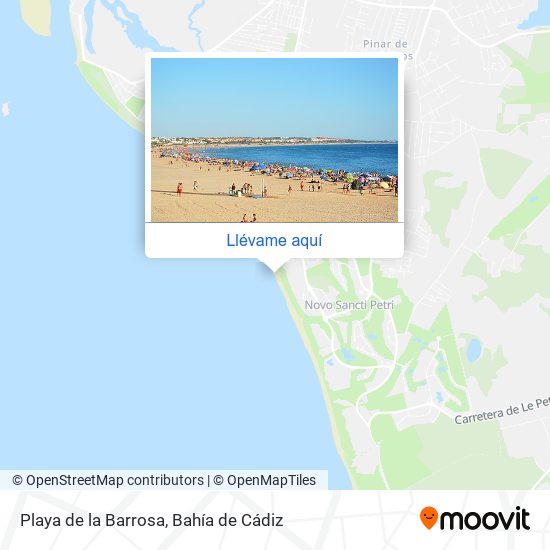 Mapa Playa de la Barrosa