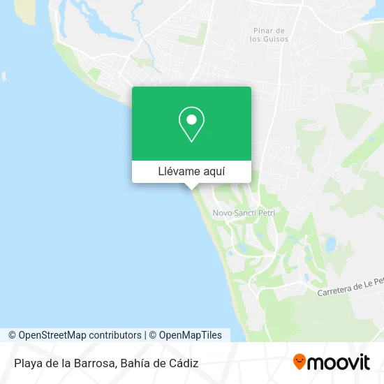 Mapa Playa de la Barrosa