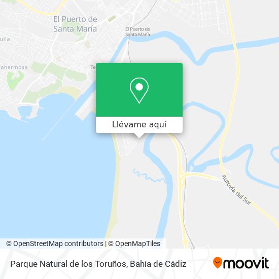Mapa Parque Natural de los Toruños
