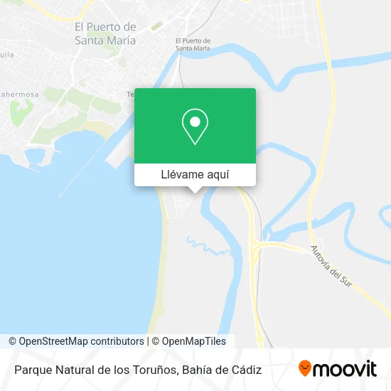 Mapa Parque Natural de los Toruños