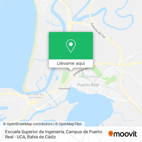 Mapa Escuela Superior de Ingeniería, Campus de Puerto Real - UCA