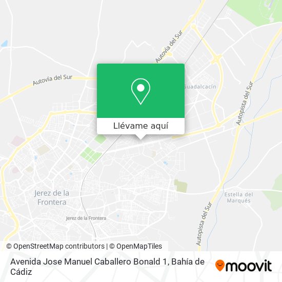 Mapa Avenida Jose Manuel Caballero Bonald 1