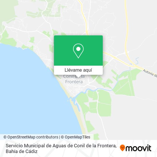 Mapa Servicio Municipal de Aguas de Conil de la Frontera