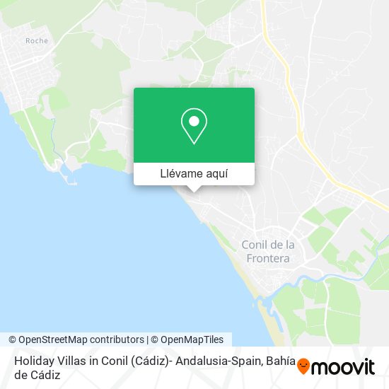 Mapa Holiday Villas in Conil (Cádiz)- Andalusia-Spain