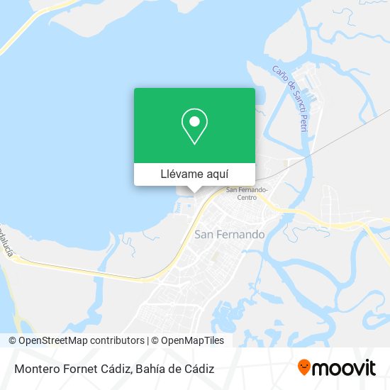 Mapa Montero Fornet Cádiz