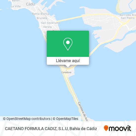 Mapa CAETANO FORMULA CADIZ, S.L.U