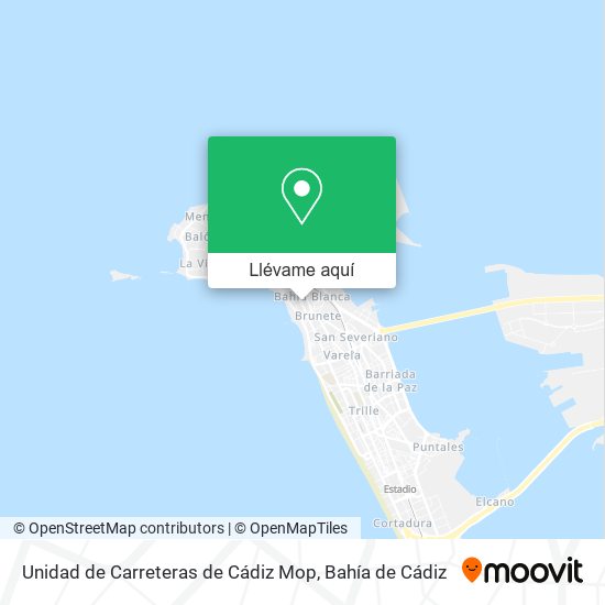 Mapa Unidad de Carreteras de Cádiz Mop