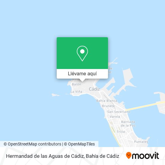 Mapa Hermandad de las Aguas de Cádiz