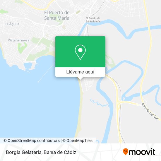 Mapa Borgia Gelateria