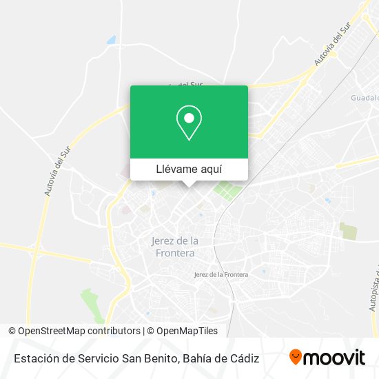 Mapa Estación de Servicio San Benito