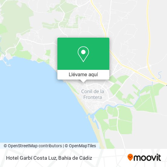 Mapa Hotel Garbí Costa Luz