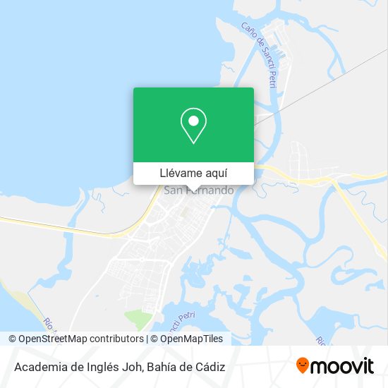 Mapa Academia de Inglés Joh