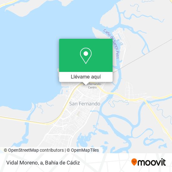 Mapa Vidal Moreno, a