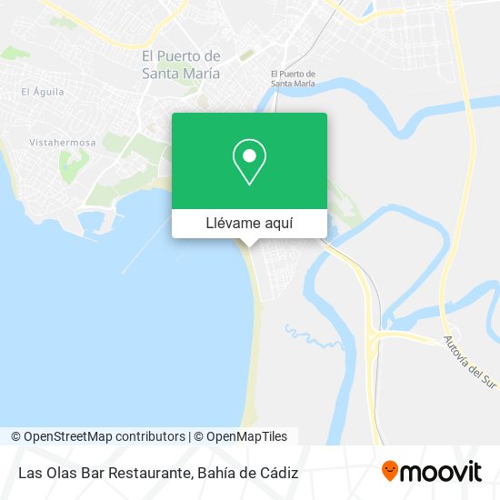 Mapa Las Olas Bar Restaurante