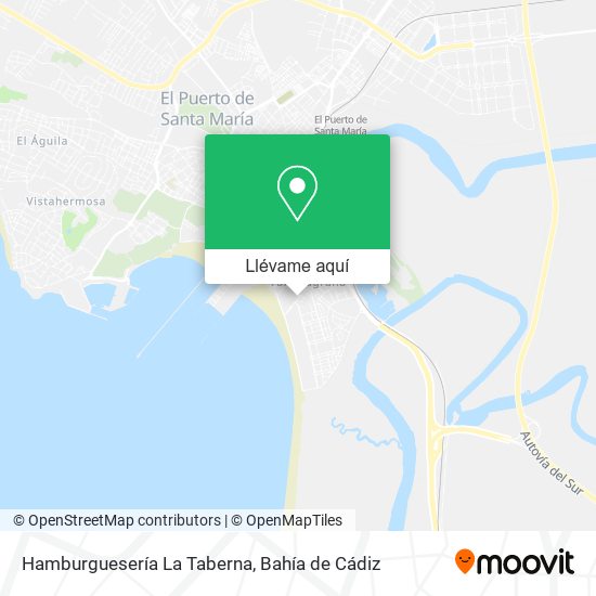 Mapa Hamburguesería La Taberna