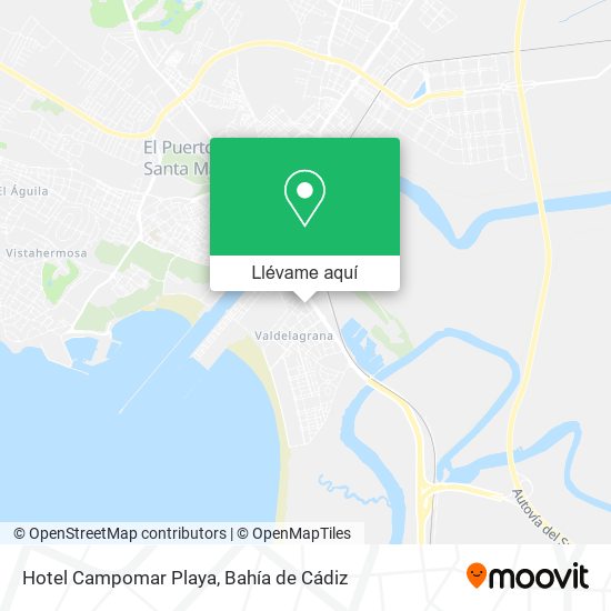 Mapa Hotel Campomar Playa