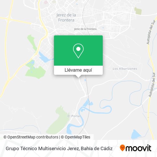 Mapa Grupo Técnico Multiservicio Jerez
