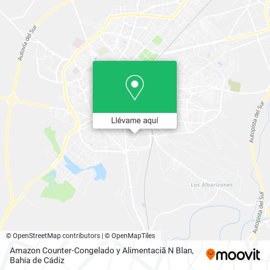 Mapa Amazon Counter-Congelado y Alimentaciã N Blan