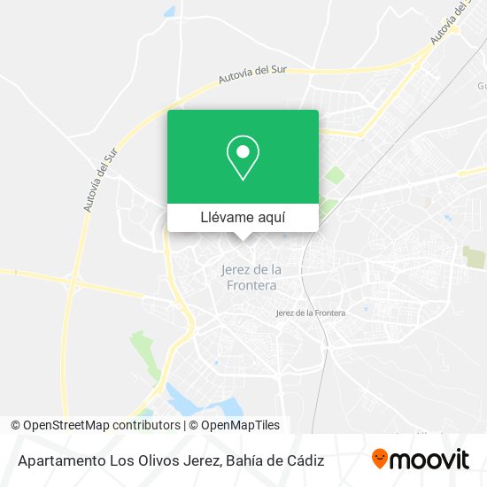 Mapa Apartamento Los Olivos Jerez