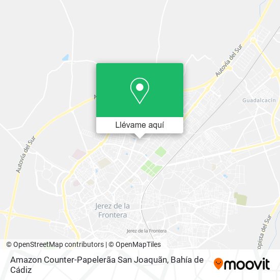 Mapa Amazon Counter-Papelerãa San Joaquãn