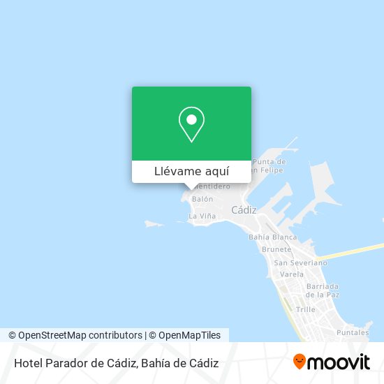 Mapa Hotel Parador de Cádiz