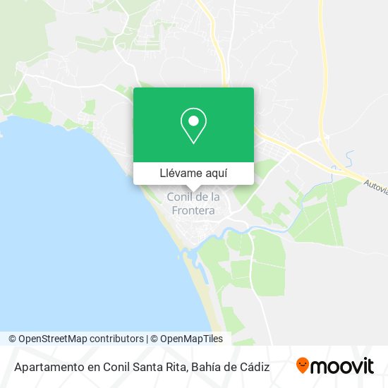 Mapa Apartamento en Conil Santa Rita