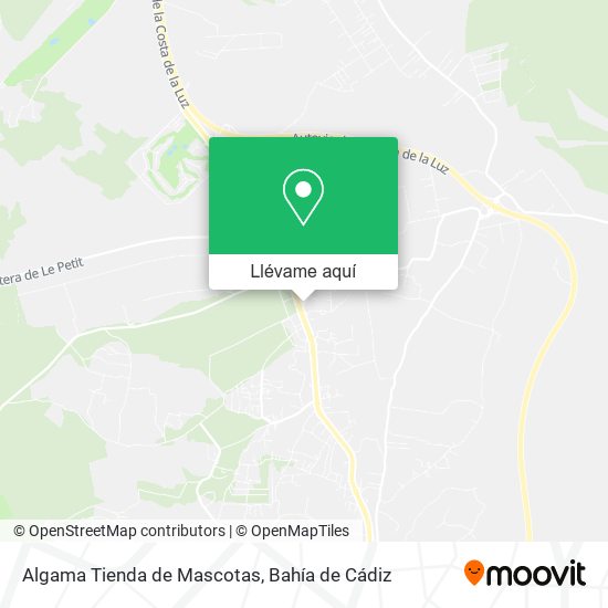 Mapa Algama Tienda de Mascotas