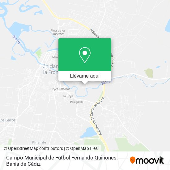 Mapa Campo Municipal de Fútbol Fernando Quiñones