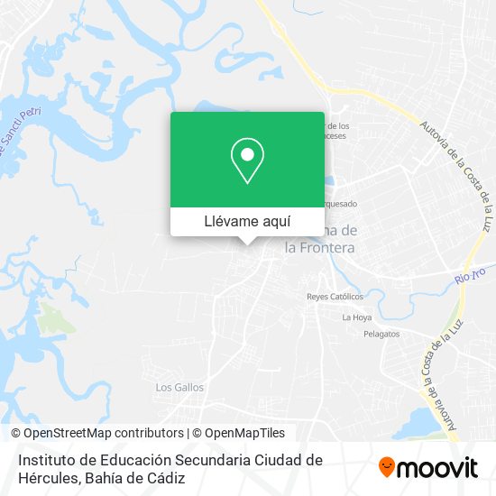 Mapa Instituto de Educación Secundaria Ciudad de Hércules