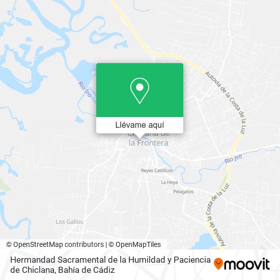 Mapa Hermandad Sacramental de la Humildad y Paciencia de Chiclana