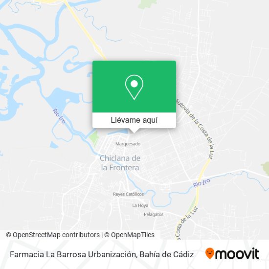 Mapa Farmacia La Barrosa Urbanización