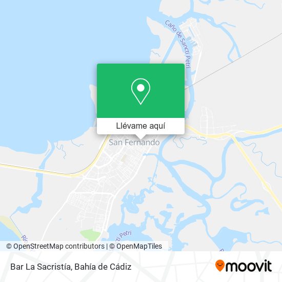 Mapa Bar La Sacristía