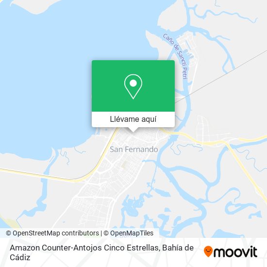 Mapa Amazon Counter-Antojos Cinco Estrellas