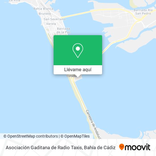 Mapa Asociación Gaditana de Radio Taxis