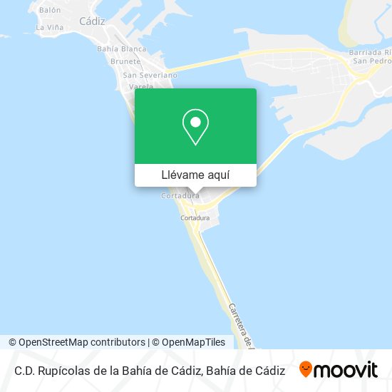 Mapa C.D. Rupícolas de la Bahía de Cádiz