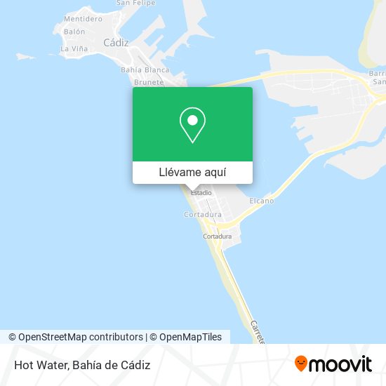 Mapa Hot Water