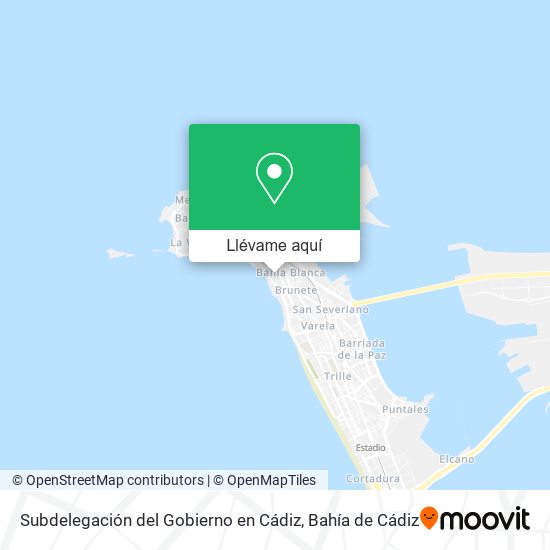 Mapa Subdelegación del Gobierno en Cádiz