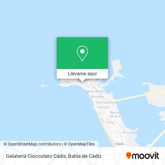 Mapa Gelateria Cioccolato Cádiz