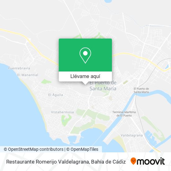 Mapa Restaurante Romerijo Valdelagrana