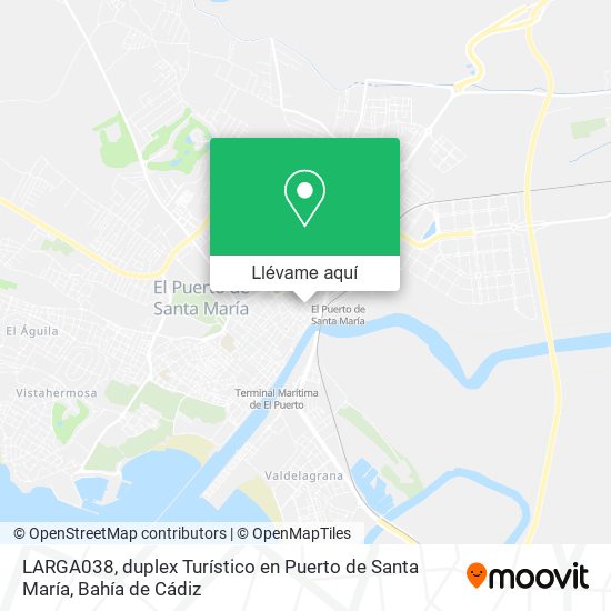 Mapa LARGA038, duplex Turístico en Puerto de Santa María