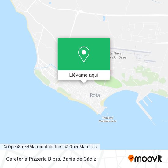 Mapa Cafetería-Pizzería Bibi's