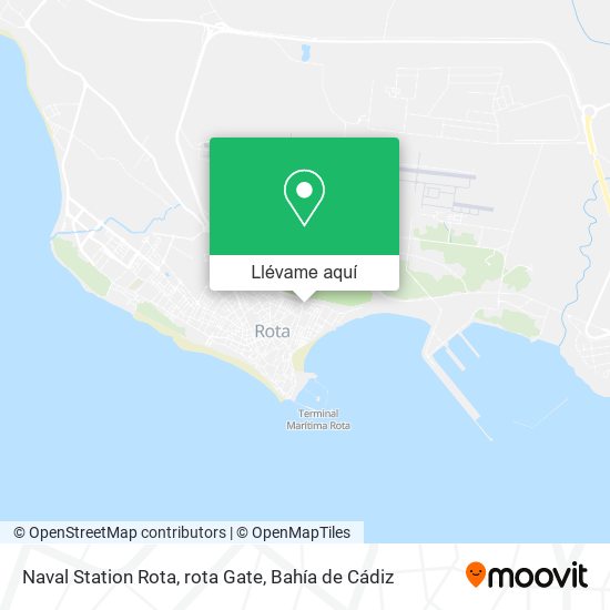Mapa Naval Station Rota, rota Gate