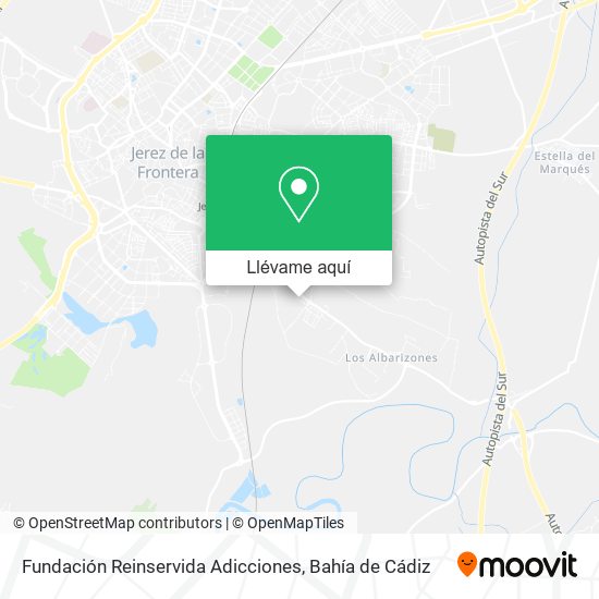 Mapa Fundación Reinservida Adicciones